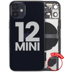 Back châssis W/ Small Parts pour iPhone 12 Mini (US Version) (Used OEM Pull: Grade A) (noir)
