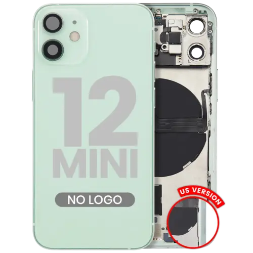 Coque arrière avec petites pièces pour iPhone 12 Mini (version US) (compatible qualité supérieure) (vert) – Image 3