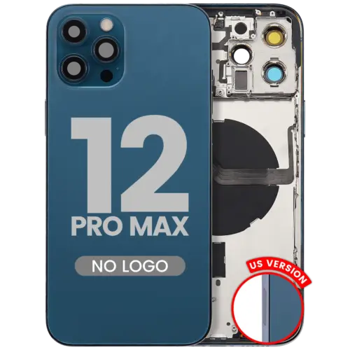 Back châssis W/ Small Parts pour iPhone 12 Pro Max (US Version) (compatible qualité supérieure) (Pacific Blue) – Image 3