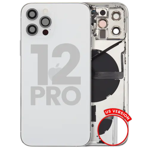 Back châssis W/ Small Parts pour iPhone 12 Pro (US Version) (Used OEM Pull: Grade A) (argent)