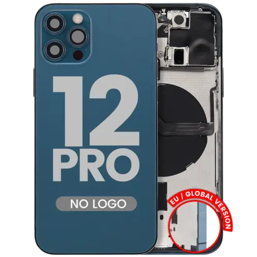 Back Housing W/ Small Parts For iPhone 12 Pro (EU / Global Version) (Aftermarket Plus) (Pacific Blue)