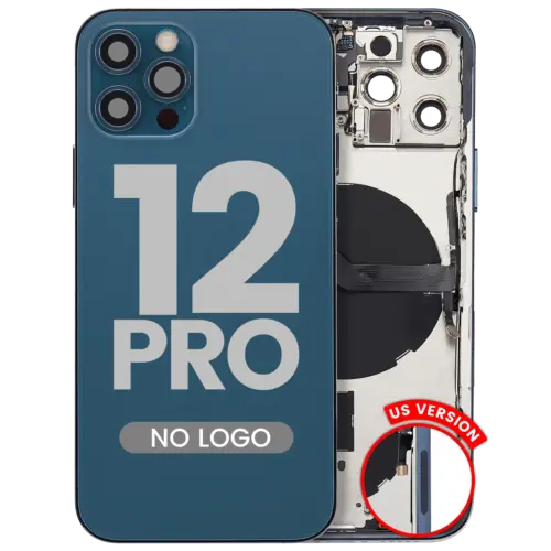 Coque arrière avec petites pièces pour iPhone 12 Pro (version US) (compatible qualité supérieure) (bleu Pacifique) – Image 3
