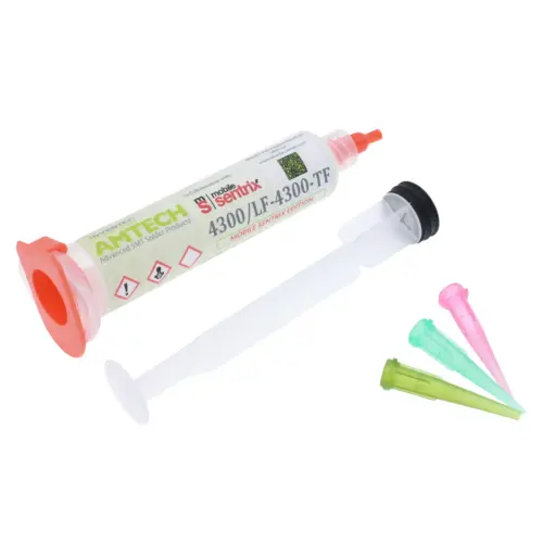 Tacky Flux Paste 10cc Syringe Water-Washable (LF-4300 / 16040) (Amtech) – Image 4