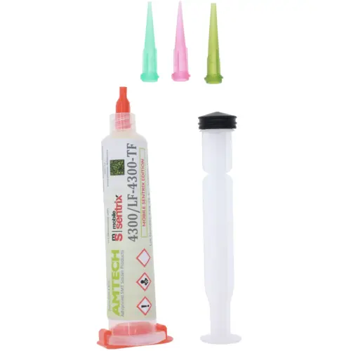 Tacky Flux Paste 10cc Syringe Water-Washable (LF-4300 / 16040) (Amtech) – Image 2