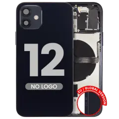 Back châssis W/ Small Parts pour iPhone 12 (EU / Global Version) (compatible qualité supérieure) (noir)
