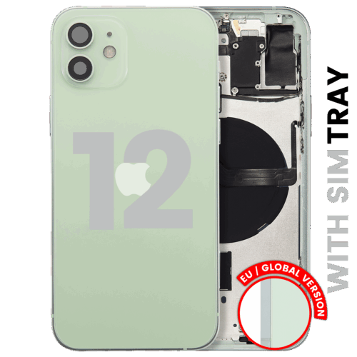 Back châssis W/ Small Parts pour iPhone 12 (EU / Global Version) (Used OEM Pull: Grade C) (vert) – Image 2