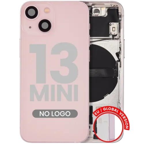 Coque arrière avec petites pièces pour iPhone 13 Mini (version UE/globale) (pièce de rechange Plus) (rose) – Image 3