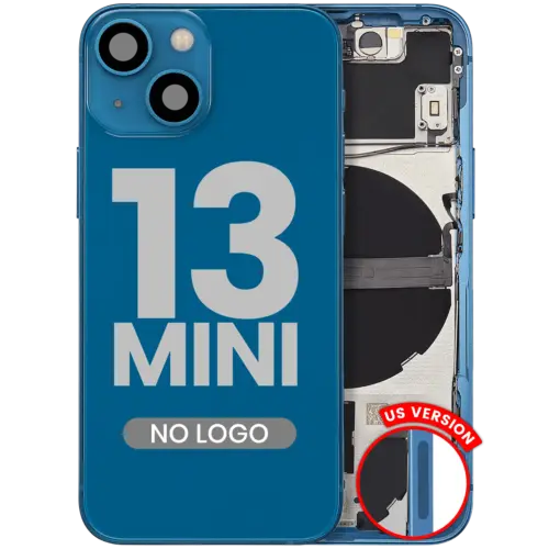 Coque arrière avec petites pièces pour iPhone 13 Mini (version US) (compatible qualité supérieure) (bleu) – Image 3