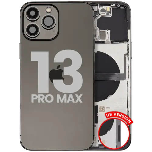 Back châssis W/ Small Parts pour iPhone 13 Pro Max (US Version) (Used OEM Pull: Grade B) (graphite) – Image 2