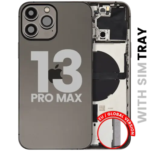 Back châssis W/ Small Parts pour iPhone 13 Pro Max (EU / Global Version) (Used OEM Pull: Grade B) (graphite) – Image 3