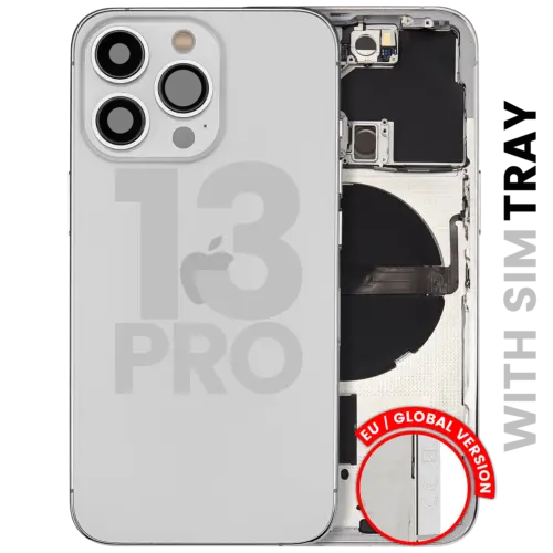 Back châssis W/ Small Parts pour iPhone 13 Pro (EU / Global Version) (Used OEM Pull: Grade B) (argent) – Image 3