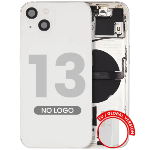 Back Housing W/ Small Parts For iPhone 13 (EU / Global Version) (Aftermarket Plus) (Starlight) – Image 3