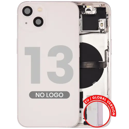 Coque arrière avec petites pièces pour iPhone 13 (version UE/globale) (pièce de rechange Plus) (rose)