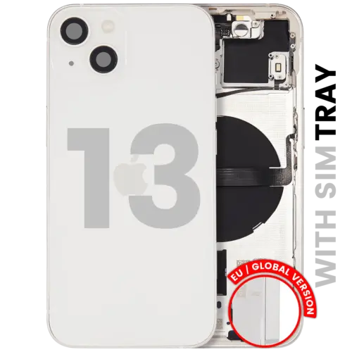 Back châssis W/ Small Parts pour iPhone 13 (EU / Global Version) (Used OEM Pull: Grade C) (lumière stellaire)