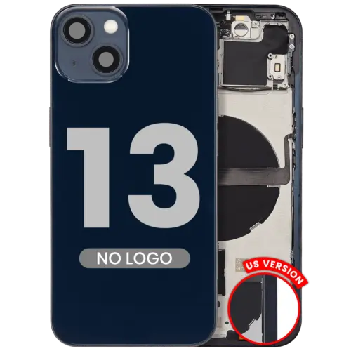 Coque arrière avec petites pièces pour iPhone 13 (version US) (Aftermarket Plus) (Midnight)