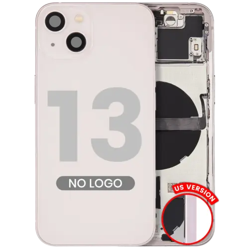 Coque arrière avec petites pièces pour iPhone 13 (version US) (compatible qualité supérieure) (rose)