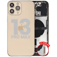 Back châssis W/ nappe de connecteur de charge & Small Parts pour iPhone 13 Pro Max (US Version) (Used OEM Pull: Grade B) (or)