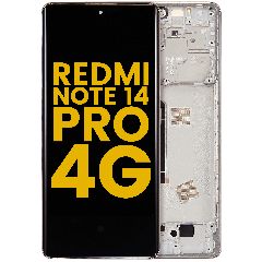 OLED Assembly With Frame For Xiaomi Redmi Note 14 Pro 4G (Refurbished) (Sand Gold)