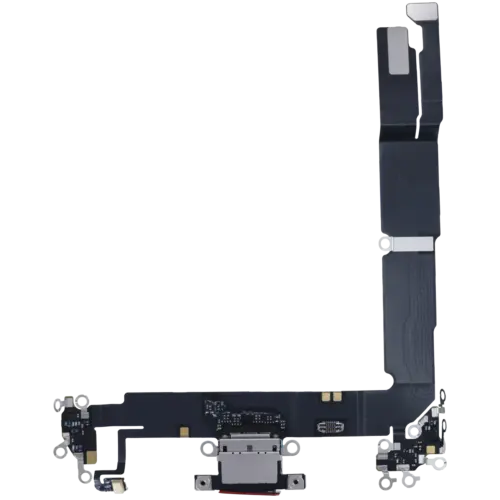 Charging Port Flex Cable With Board For iPhone 16 Plus (Genuine OEM) (Black)