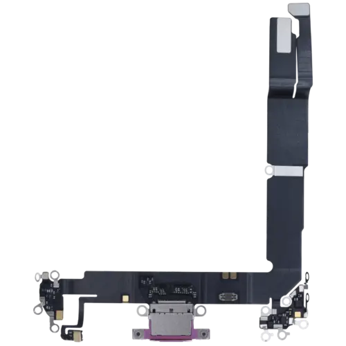 Charging Port Flex Cable With Board For iPhone 16 Plus (Genuine OEM) (Pink)