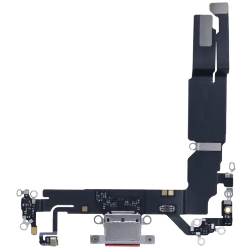 Charging Port Flex Cable With Board For iPhone 16 (EU / UK / CA) (Genuine OEM) (White) – Image 3