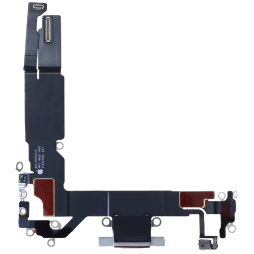 Charging Port Flex Cable With Board For iPhone 16 (EU / UK / CA) (Genuine OEM) (White) – Image 4