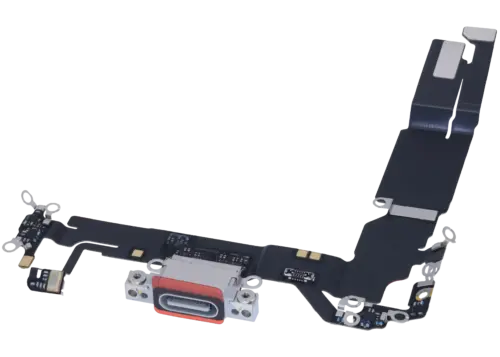 Charging Port Flex Cable With Board For iPhone 16 (EU / UK / CA) (Genuine OEM) (White) – Image 5