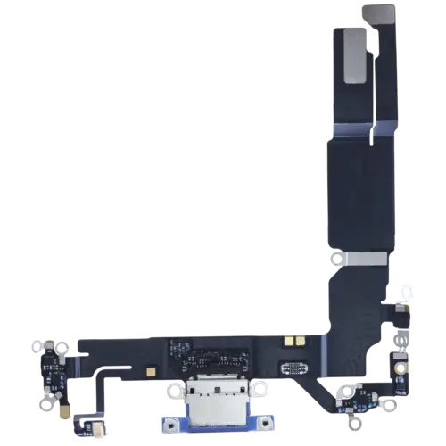 Charging Port Flex Cable With Board For iPhone 16 (EU / UK / CA) (Genuine OEM) (Ultramarine)