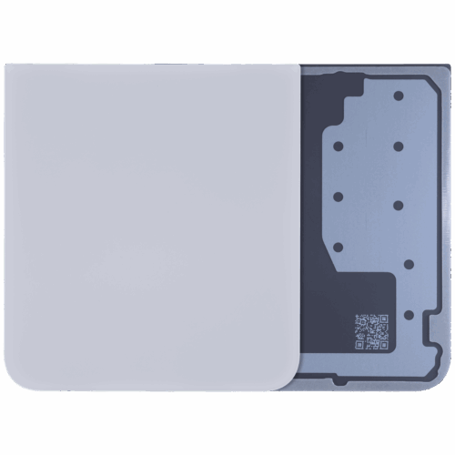 Back Cover Glass For Samsung Galaxy Z Flip 6 5G (Service Pack) (White)
