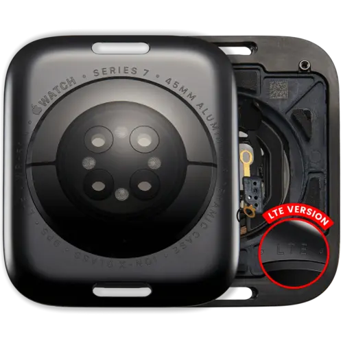 Back Cover Assembly For Watch Series 7 (45mm) (LET Version) (Aluminum / Space Black)