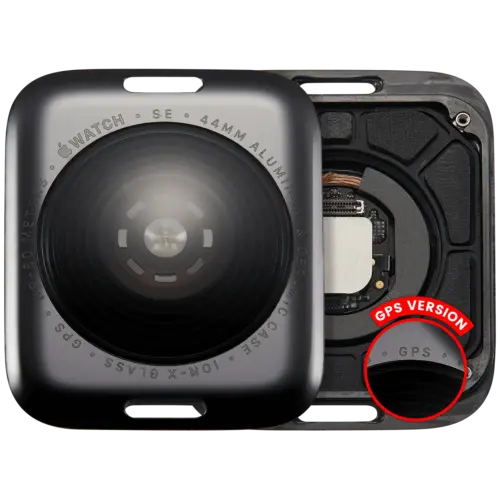 Cache arrière bloc pour Watch Series SE 1st (44MM) (GPS Version) (Aluminum / Space Black)