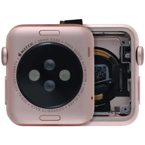 Housing Assembly Compatible For Watch Series 1 (38MM) (Used OEM Pull: Grade A) (Stainless / Rose Gold)