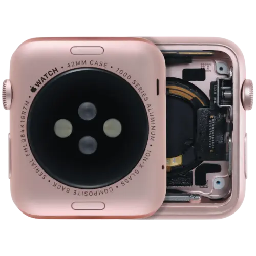 Housing Assembly Compatible For Watch Series 1 (42MM) (Used OEM Pull: Grade A) (Cellular Version) (Aluminum / Rose Gold)