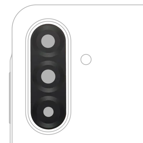 Back Camera Lens (Glass Only) With Adhesive For Samsung Galaxy A17 4G (A175 / 2025) / A17 5G (A176 / 2025) (2 Piece Set) (Premium)