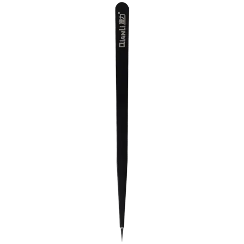iNeeZy Handmade Non-Magnetic Stainless Tweezers (Black - Thin) (Qianli)