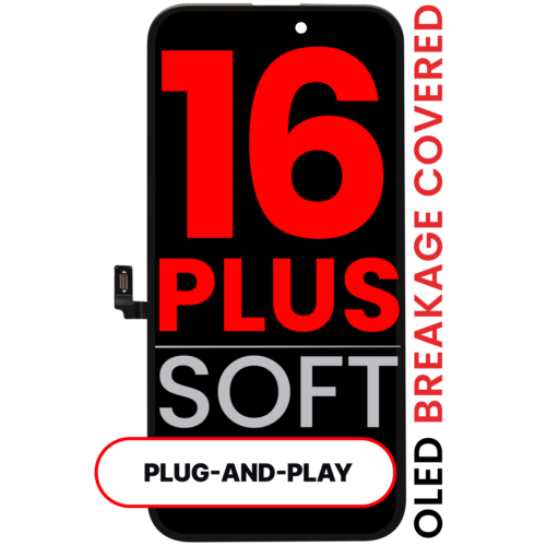 OLED Assembly For iPhone 16 Plus (Aftermarket Pro: XO7 3.0 Soft)