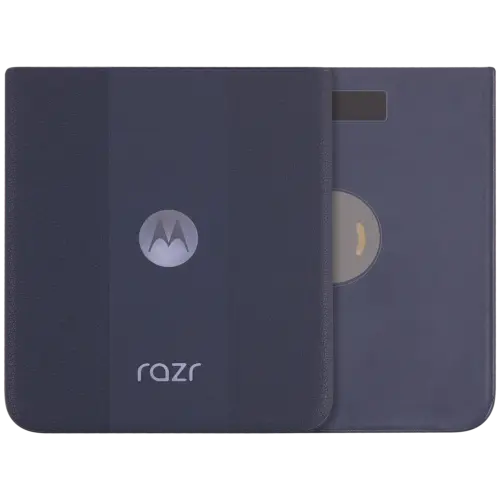 Back Cover Glass For Motorola Razr Plus / Razr 50 Ultra (XT2451 / 2024) / Razr Plus 2025 (XT2557 / 2025) (Premium) (Midnight Blue)
