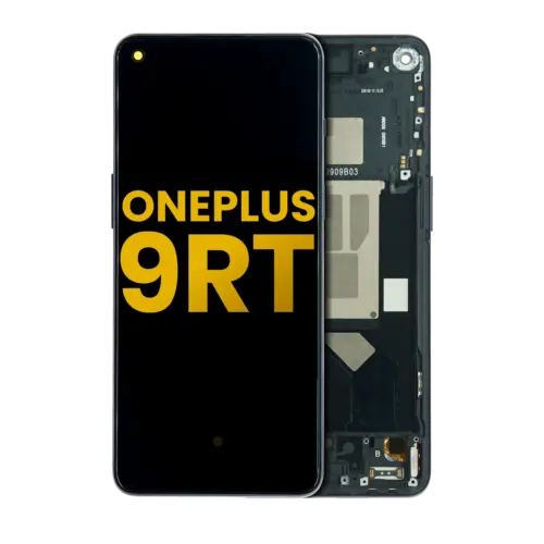 OLED Assembly With Frame For OnePlus 9RT 5G (Refurbished) (Hacker Black)