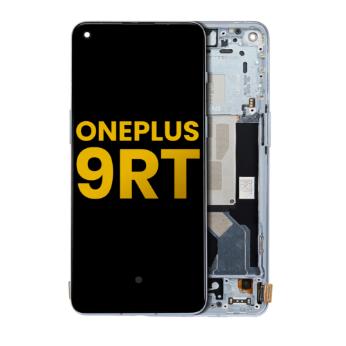 Écran OLED avec cadre pour OnePlus 9RT 5G (reconditionné) (bleu)
