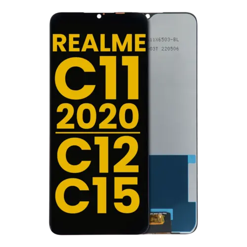 Écran LCD complet sans cadre pour Realme C11 (2020) / C12 / C15 (reconditionné) (toutes couleurs)