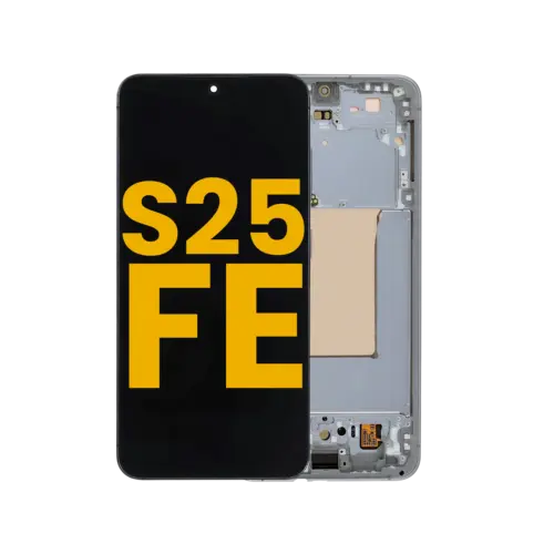 OLED Assembly With Frame For Samsung Galaxy S25 FE 5G (US & International Version) (Refurbished) (Jetblack)