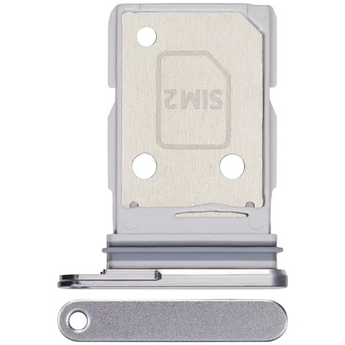 Dual Sim Card Tray For Samsung Galaxy S26 Ultra (S948) (Silver Shadow)