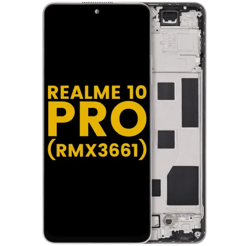 Écran LCD avec cadre pour Realme 10 Pro (RMX3661) (Remis à neuf) (Or hyperspatial)