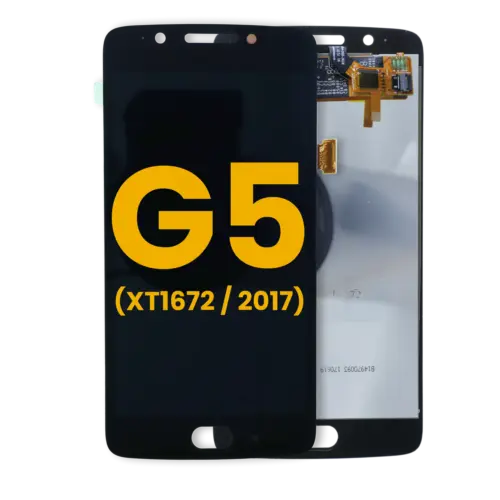 LCD Assembly Without Frame For Motorola Moto G5 (XT1672 / 2017) (Refurbished) (Black)