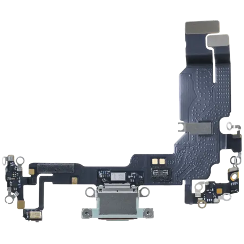 Charging Port Flex Cable With Board For iPhone 15 (Genuine OEM) (Green)