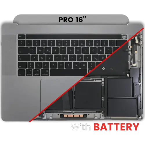 Top case avec batterie et clavier (ISO German) pour MacBook Pro 16" A2141 (2019)