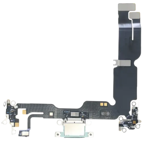 Charging Port Flex Cable With Board For iPhone 15 Plus (Genuine OEM) (Green)