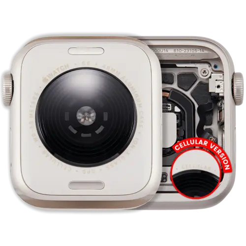 Housing Assembly For Watch Series SE 3rd (40MM) (Used OEM Pull: Grade A) (Cellular Version) (Aluminum / Starlight)