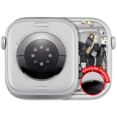 Housing Assembly For Watch Series 11 (46MM) (Used OEM Pull: Grade A) (Cellular Version) (Aluminum / Silver)