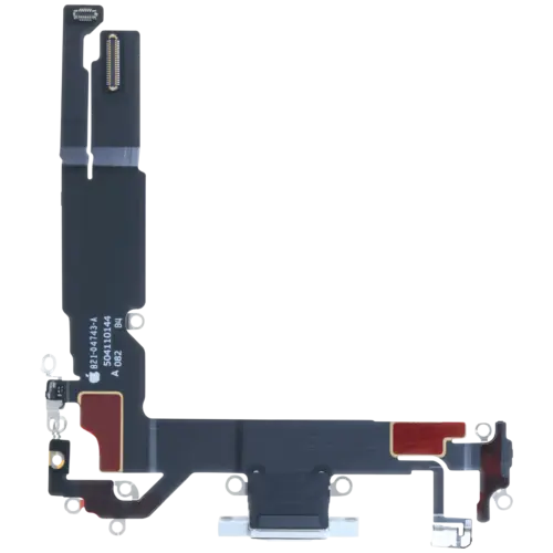 Ensemble port de charge pour iPhone 16 (mmWave) (Pièce d'origine constructeur) (Blanc) – Image 4